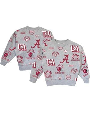 Gameday Couture Big Girls Alabama Crimson Tide Always On Repeat Pullover Sweatshirt - Gray