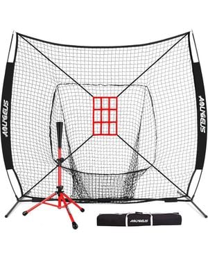 Aoligeijs Baseball Softball Practice Net - White