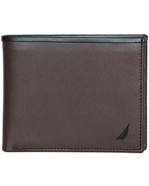 Nautica Pop J Class Bifold Wallet - Brown