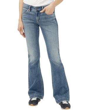 Silver Jeans Co. Elyse Mid-rise Bootcut Jeans - Blue