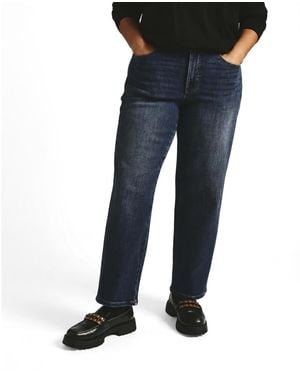 UNIVERSAL STANDARD High Rise Straight Leg Jeans 28 Inch - Blue