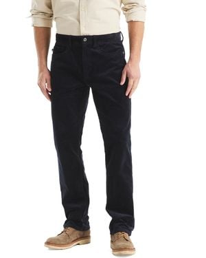 Nautica Straight Fit Corduroy Pants - Gray