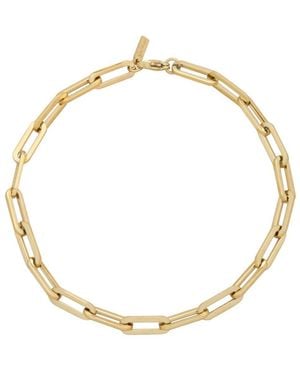st. Moran Tarnish-resistant Silver Chunky Paperclip Yasmine Anklet - Metallic