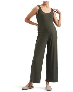 Ripe Maternity Maternity Ripe Bobby Rib Jumpsuit - Green