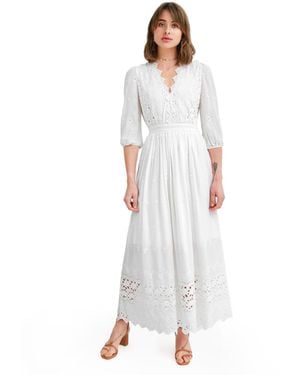 Belle & Bloom All Eyes On Me Midi Dress - White
