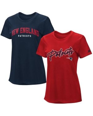 Starter 2-piece Navy/red New England Patriots T-shirt