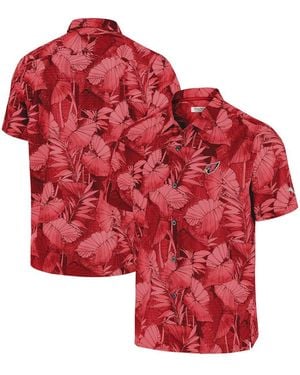 Tommy Bahama Arizona S Bahama Coast Nuevo Fronds Camp Button-up Shirt - Red