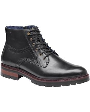 Johnston & Murphy Xc Flex Cade Plain-toe Boots - Black