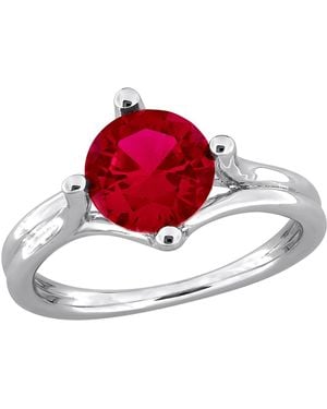Macy's Lab Grown White Sapphire (2 Ct. T.w. - Red