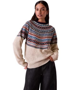 Celtic & Co. Celtic And Co. Alpine Yoke Fair Isle Sweater - Multicolor