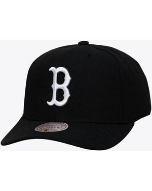 Mitchell & Ness Boston Red Sox Pro Crown Snapback Baseball Cap - Black