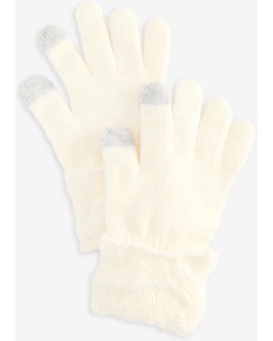 Style & Co. Cable Boucle Knit Gloves - White