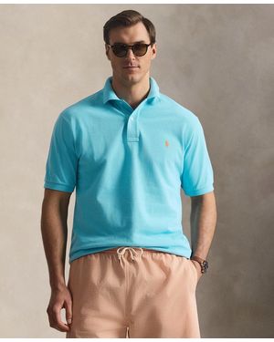 Polo Ralph Lauren Big & Tall The Iconic Mesh Polo Shirt - Blue