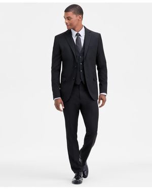 DKNY Modern-fit Vested Nested Suit - Blue