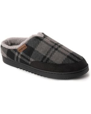 Dearfoams Aldan Shacket Memory Foam Slip-on Clog Slippers - Black
