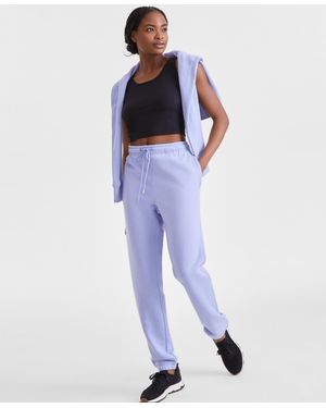 ID Ideology Soft-touch Ankle Knit sweatpants - Blue