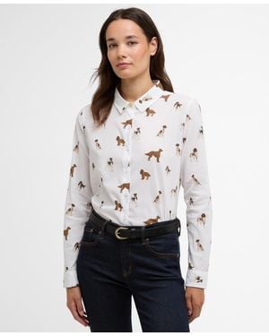 Barbour Long-sleeve Collared Safari Shirt - White