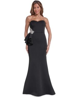 Eliza J Sweetheart Strapless Mermaid Dress - Blue
