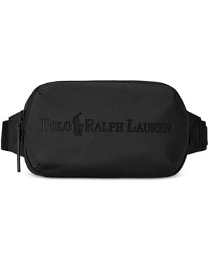 【POLO RALPH LAUREN】トーナル ロゴ ブラック ウエストパック スタイリッシュ☆Ralph Lauren☆トーナル ロゴ ウエストパック