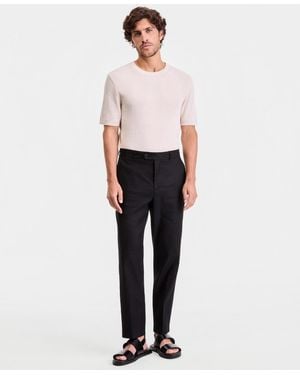 Alfani Tech Linen Pants - White