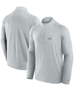 Fanatics And Cleveland Browns Front Office Performance Primary Quarter-zip Jacket - Gray