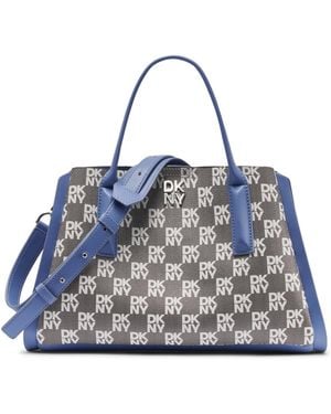 DKNY Josie Medium Magnetic Satchel Handbag - Blue