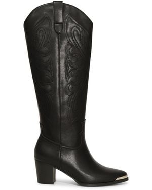 Belle & Bloom Rebelle Knee High Western Boot - Black