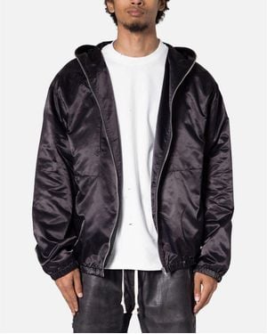 MNML Full Zip Paneled Fight Jacket - Blue