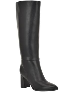 Calvin Klein Dawna Tall Block Heel Boots - Black