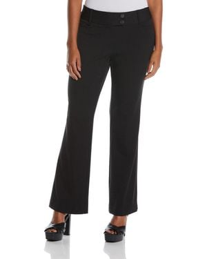 Rafaella Petite Curvy Fit Boot Cut Pants - Black