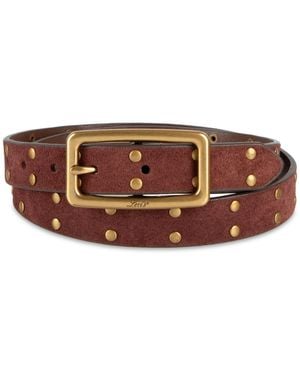 Levi's Skinny Studded Casual Belt - Brown