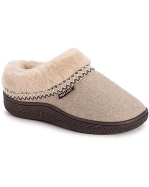 Muk Luks Neira Faux Wool Clog - Natural