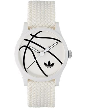 adidas Analog Nylon Watch - White