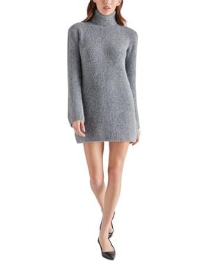 Steve Madden Abbie Turtleneck Sweater Dress - Gray