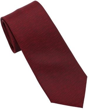 DKNY Matte Satin Slim Design Tie - Red