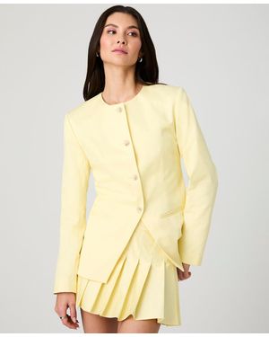 French Connection Sabine Twill Slim-fit Jacket - Natural