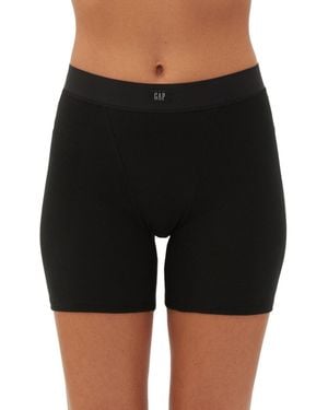 Gap Body Logo Comfort High-waist Shorts Gpw01070 - Black