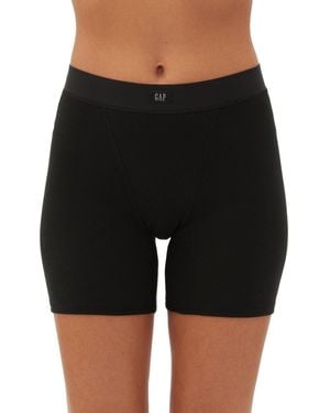 Gap Body Logo Comfort High-waist Shorts Gpw01070 - Black