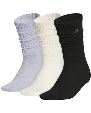 adidas Athletic Scrunch Crew Socks - Black