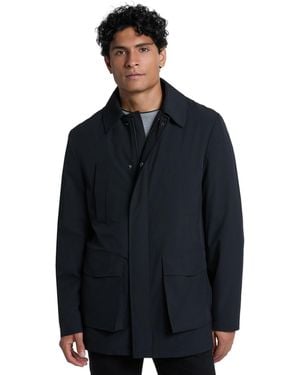 Ted Baker Short Modern-fit Rain Jacket - Blue