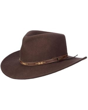Scala Felt Outback Hat - Brown