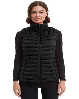 Hawke & Co. Rail Quilt Packable Puffer Vest - Black