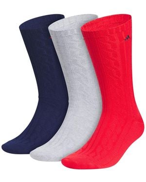 adidas Cable Knit Crew Socks - Blue