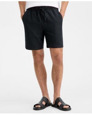 Alfani Brushed Owen Shorts - Black