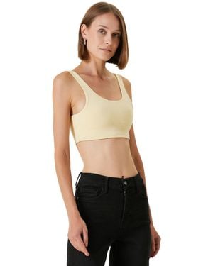 Pcfg Cotton-blend Wire-free Yoga Bra - Black