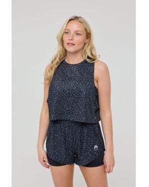 OOSC Infinite Cropped Tank Top - Blue