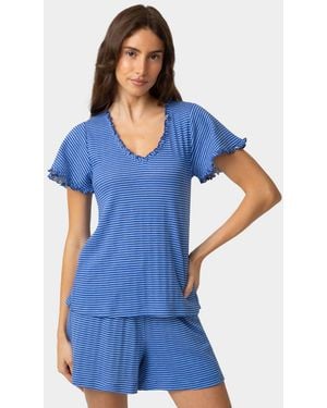 Hue Relaxed-fit Pajamas Boxers - Blue