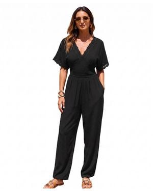 CUPSHE Brilliant Idea Jumpsuit - Black