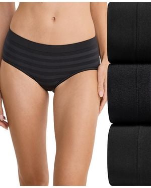 Jockey Seamfree Hipster 3-pack Underwear 4391 - Black