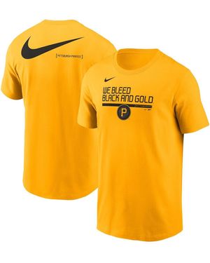 Nike Pittsburgh Pirates 2-hit Speed City Connect T-shirt - Yellow